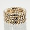 Tubogas Three-Row Ring in Yellow Gold from Bvlgari 5