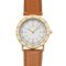 Leather Watch with Quartz White Dial from Bvlgari, Image 1