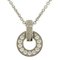 Openwork Necklace in K18 White Gold with Diamond from Bvlgari 1