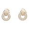 Bvlgari Bulgari Openwork Diamond Pierced Earrings Pierced Earrings Clear K18Pg[Rose Gold] Clear, Set of 2 1