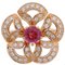Bvlgari Divas Dream Pink Tourmaline Womens Ring 750 Gold 11.5, Image 4