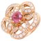 Bvlgari Divas Dream Pink Tourmaline Womens Ring 750 Gold 11.5, Image 1