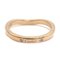Pink Gold Ballerina Curve Wedding Ring with Diamond from Cartier 4