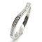 Platinum Ballerina Curve Half Eternity Ring with Diamond from Cartier 2