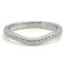 Platinum Ballerina Curve Half Eternity Ring with Diamond from Cartier 3