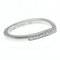 Half Diamond Wedding Ring in Platinum from Cartier 5