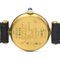 Must Colisee Gold Plated and Leather Quartz Ladies Watch from Cartier 7