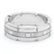 Tank Francaise White Gold Band Ring in Silver from Cartier 5