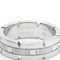 Tank Francaise White Gold Band Ring in Silver from Cartier 9