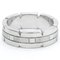 Tank Francaise White Gold Band Ring in Silver from Cartier 4