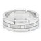 Tank Francaise White Gold Band Ring in Silver from Cartier 1