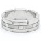 Tank Francaise White Gold Band Ring in Silver from Cartier 3