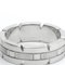 Tank Francaise White Gold Band Ring in Silver from Cartier 6