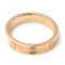 Pink Gold Mini Love Ring with Diamond from Cartier 4