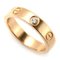 Pink Gold Mini Love Ring with Diamond from Cartier 1