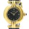 Must Colisee Gold Plated Leather Quartz Ladies Watch from Cartier 1