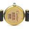 Must Colisee Gold Plated Leather Quartz Ladies Watch from Cartier, Image 7