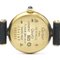 Must Colisee Gold Plated Leather Quartz Ladies Watch from Cartier 6