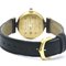 Reloj para dama de cuarzo Must Colisee de cuero bañado en oro de Cartier, Imagen 5