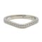 PT950 Platinum Ballerina Curve Half Eternity Ring from Cariter, Image 3