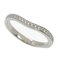 PT950 Platinum Ballerina Curve Half Eternity Ring from Cariter 1