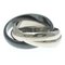 Trinity Ring in Ceramic, White Gold from Cartier 1