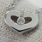 Cartier Necklace Womens 750wg 1p Diamond C Heart White Gold from Cartier 7