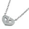 Cartier Necklace Womens 750wg 1p Diamond C Heart White Gold from Cartier 1