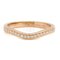 K18pg Pink Gold Ballerina Curve Half Eternity Ring from Cartier 3