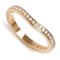 Cartier K18pg Pink Gold Ballerina Curve Half Eternity Ring B4098749 Diamond 48 2.3g Ladies 1