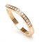 Cartier K18pg Pink Gold Ballerina Curve Half Eternity Ring B4098749 Diamond 48 2.3g Ladies 2