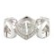 Cartier K18wg Bague C Coeur Diamant # 48 No. 8 Dames Or Blanc 18k K18 3