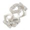 Cartier K18wg Ring C Heart Diamond # 48 No. 8 Ladies 18k K18 White Gold 1