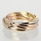 Trinity 7 Series No. 8 Ring 6.42g K18 Gold Yg Pg Wg from Cartier 3