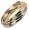 Trinity 7 Series No. 8 Ring 6.42g K18 Gold Yg Pg Wg from Cartier 1