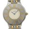 Reloj Must21 Vantien Lm W10050f4 Acero inoxidable X Yg Fabricado en Suiza plateado / dorado Pantalla analógica de cuarzo Esfera de marfil Damas de Cartier, Imagen 1