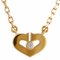 Collar de corazón Cartier C de oro rosa de 18 k K18 con diamantes para mujer de Cartier, Imagen 1