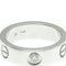 Love Ring 1P Diamantring Weißgold [18 Karat] Fashion Diamond Band Ring Silber von Cartier 6