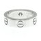 Love Ring 1P Diamantring Weißgold [18 Karat] Fashion Diamond Band Ring Silber von Cartier 4