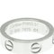 Love Ring 1P Diamantring Weißgold [18 Karat] Fashion Diamond Band Ring Silber von Cartier 7