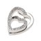 Corazón con colgante de diamantes entrelazados en la parte superior K18 de oro blanco para damas de Cartier, Imagen 1