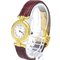 Must Colisee Gold Plated Leather Quartz Ladies Watch from Cartier 2