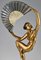 Marcel Bouraine, Art Deco Nude Fan Dancer, 1925, Bronze 10