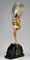 Marcel Bouraine, Art Deco Nude Fan Dancer, 1925, Bronze 6