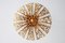 Hollywood Regency Ceiling Light in Brass & Crystal from Peris Andreu, 1960s 5
