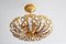 Hollywood Regency Ceiling Light in Brass & Crystal from Peris Andreu, 1960s 3