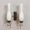 Mid-Century Wall Sconces attributed to Stilnovo, Italy, 1960s, Set of 2 1