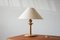 Lampada da tavolo in legno con paralume beige di Asmuth Leuchten, Immagine 2