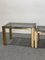 Hollywood Regency Trio Brass Coffee Tables, 1970s, Set of 3, Image 4