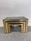 Hollywood Regency Trio Brass Coffee Tables, 1970s, Set of 3, Image 6